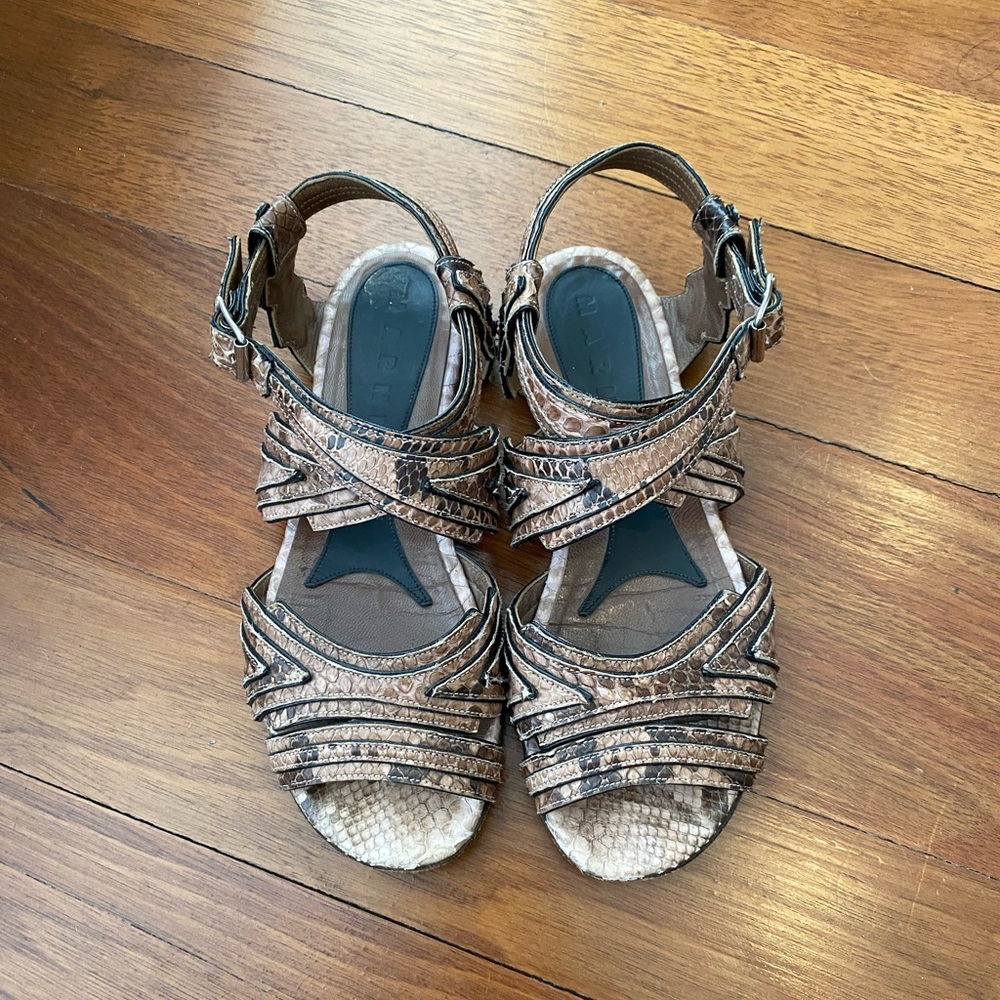 Marni Python sandals SZ 37